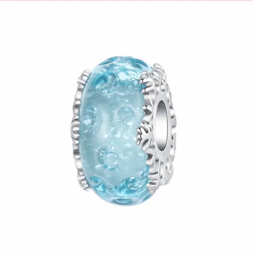 Water splash 925 spacer bead