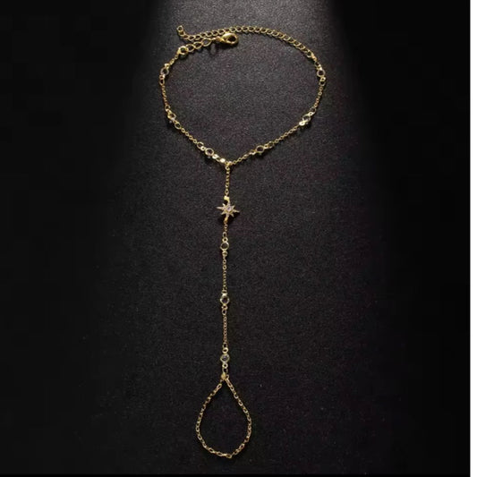 Finger bracelet chain (gold)