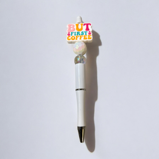 White but first coffee pen