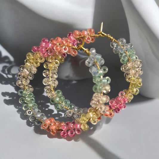 Neon party hoops (gold)