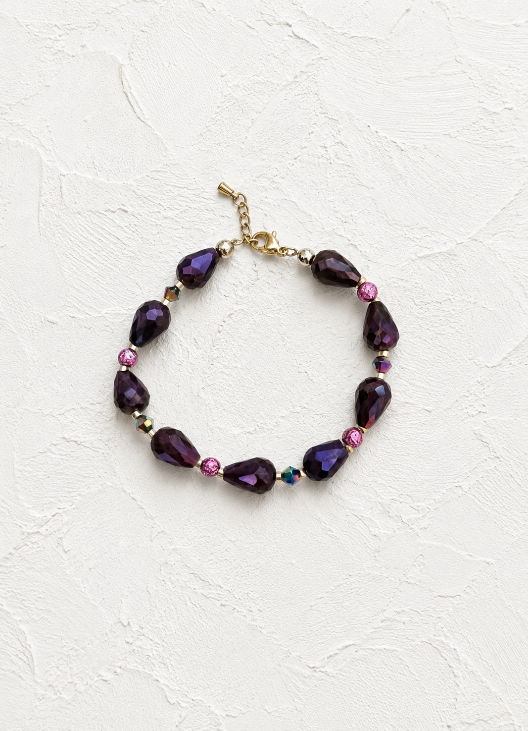 Purple aura celestial bracelet