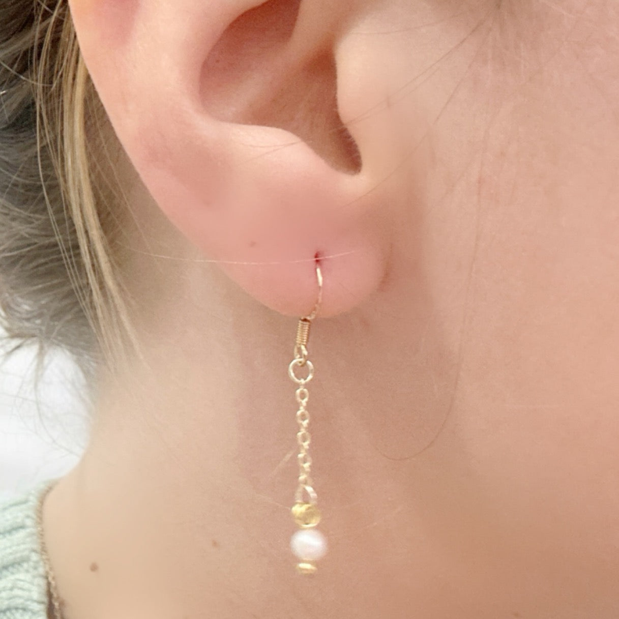 Gigi fresh water pearl drip earrings