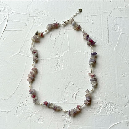 Unicorn Jasper & pearl necklace