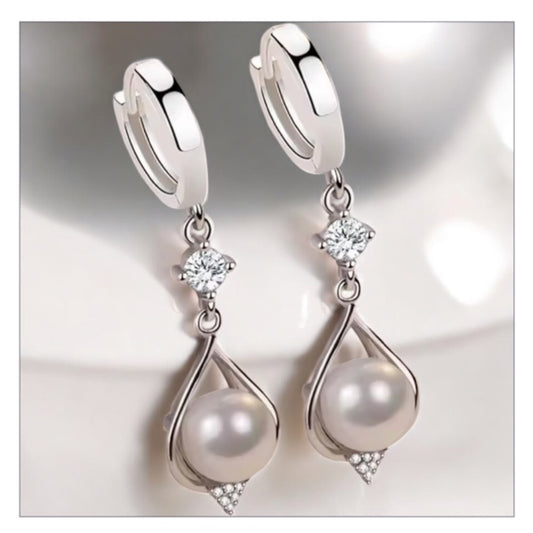Pearl drop earrings