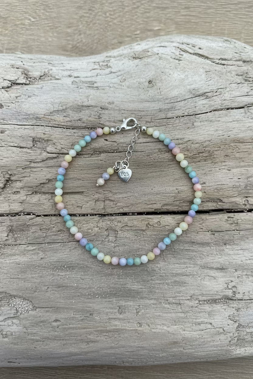 Mini pastel mother of pearl bracelet