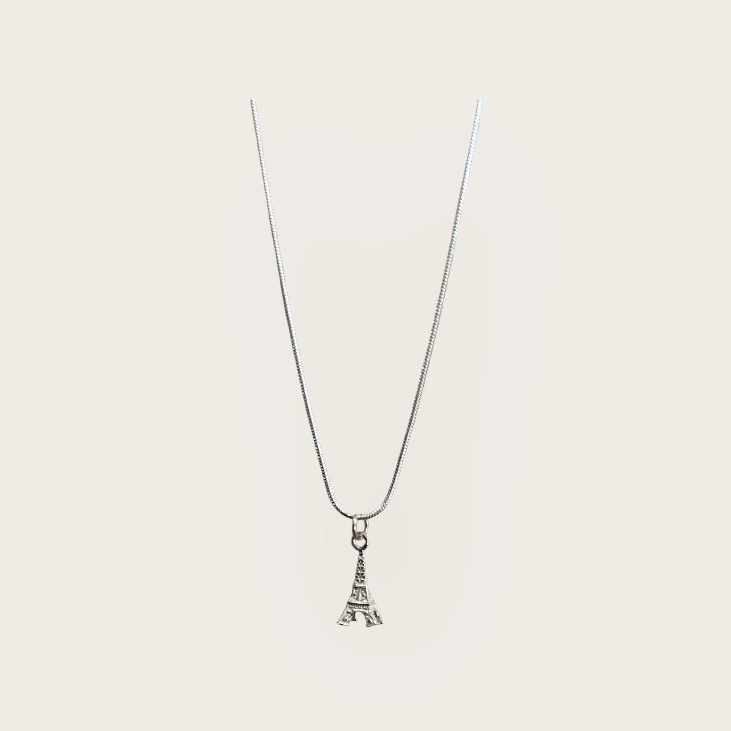 Eiffel Tower 925 silver necklace