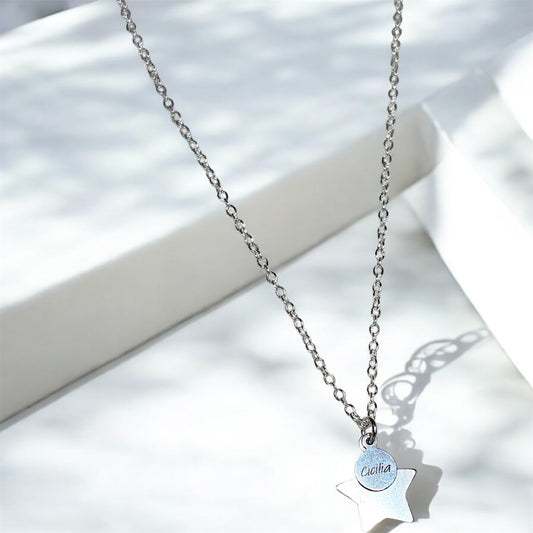 Sterling silver Cicilia star necklace